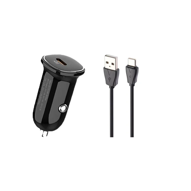 شارژر فندکی 30 وات الدینیو مدل LD-C106 به همراه کابل تبدیل USB-C