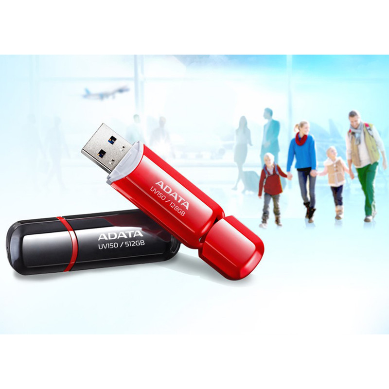 فلش مموری ای دیتا مدل UV150 ظرفیت 128 گیگابایت با رابط USB 3.2