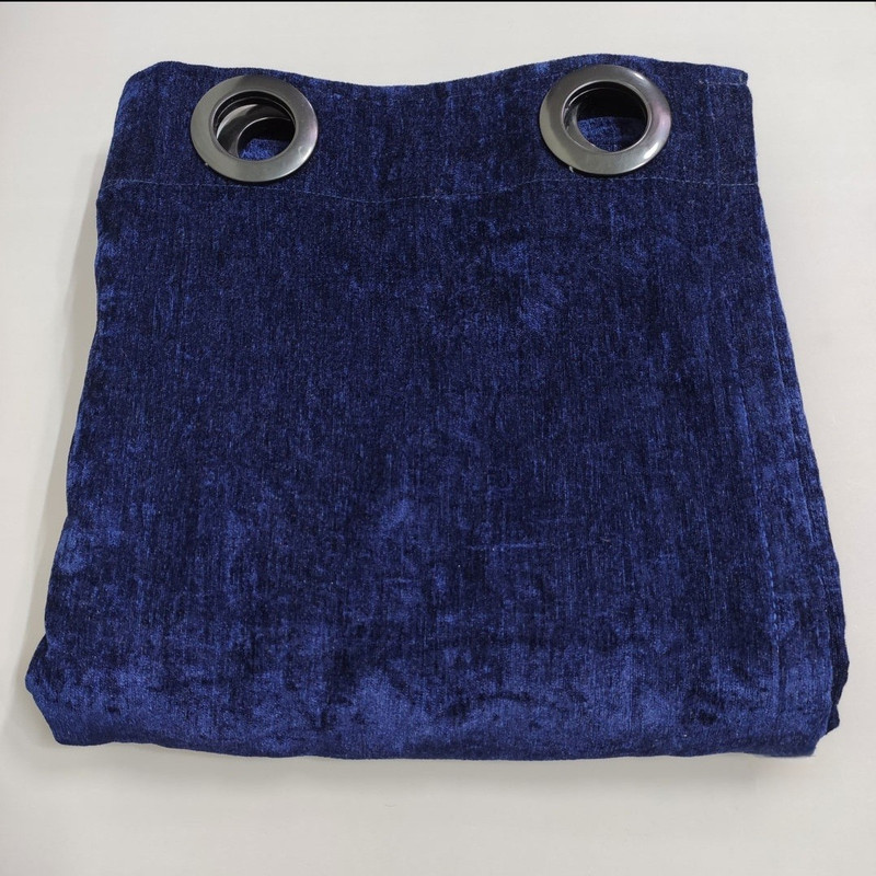 پرده مدل  پانچ مخمل ساده شانل سایز 280x145 سانتی‌متر