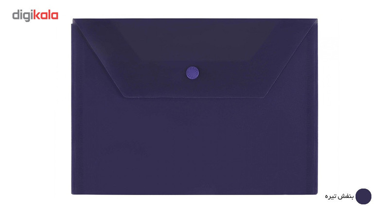 پوشه دکمه دار پاپکو کد B5-ClearM سایز A5