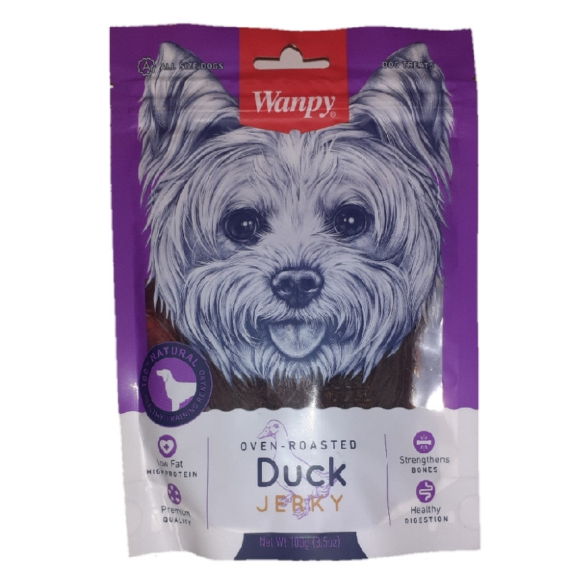 تشویقی سگ ونپی مدل Duck Jerky با طعم اردک وزن 100 گرم