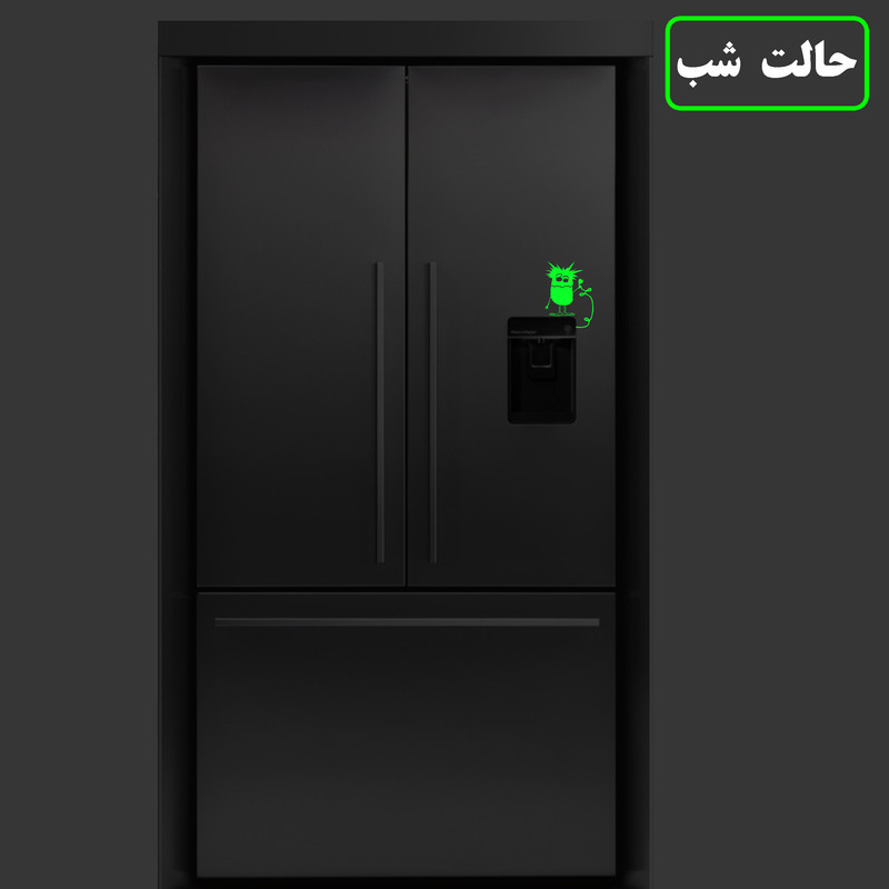 استیکر کلید و پریز مدل شبنما طرح میکروب