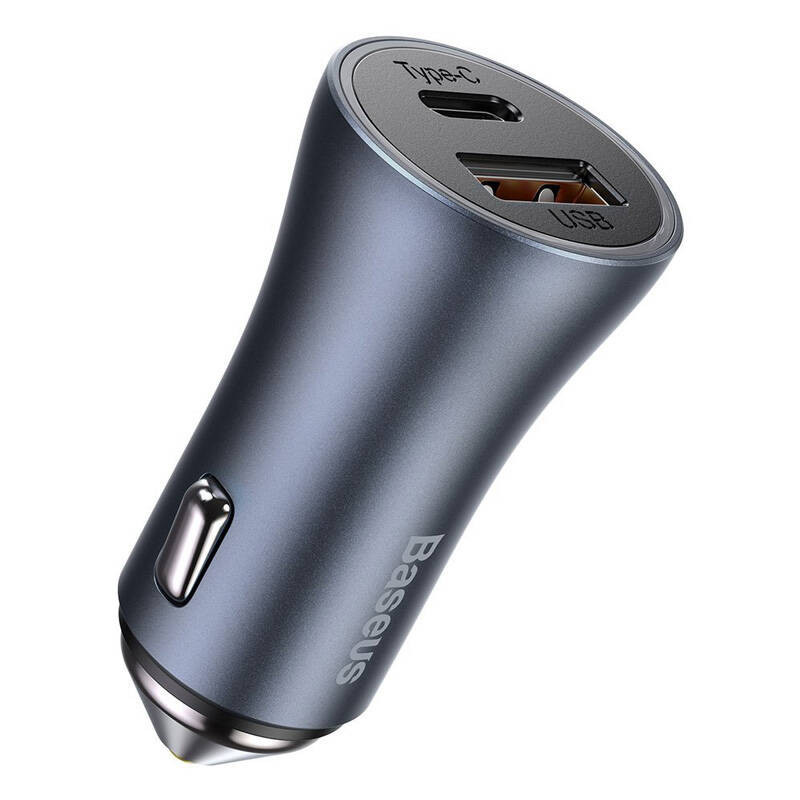 شارژر فندکی باسئوس مدل Golden Contactor Pro به همراه کابل تبدیل USB-C