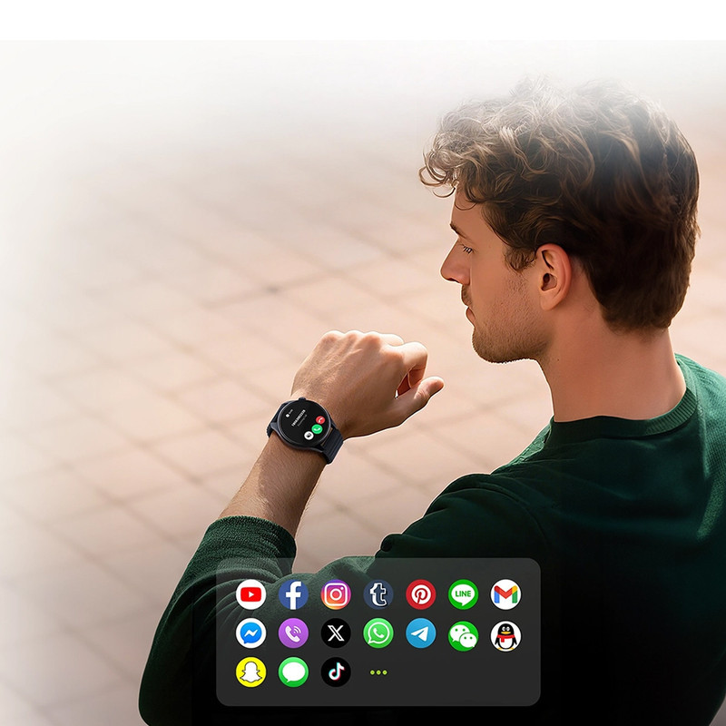 ساعت هوشمند 47 میلی‌متری هایلو مدل Watch 4S با بند سیلیکونی