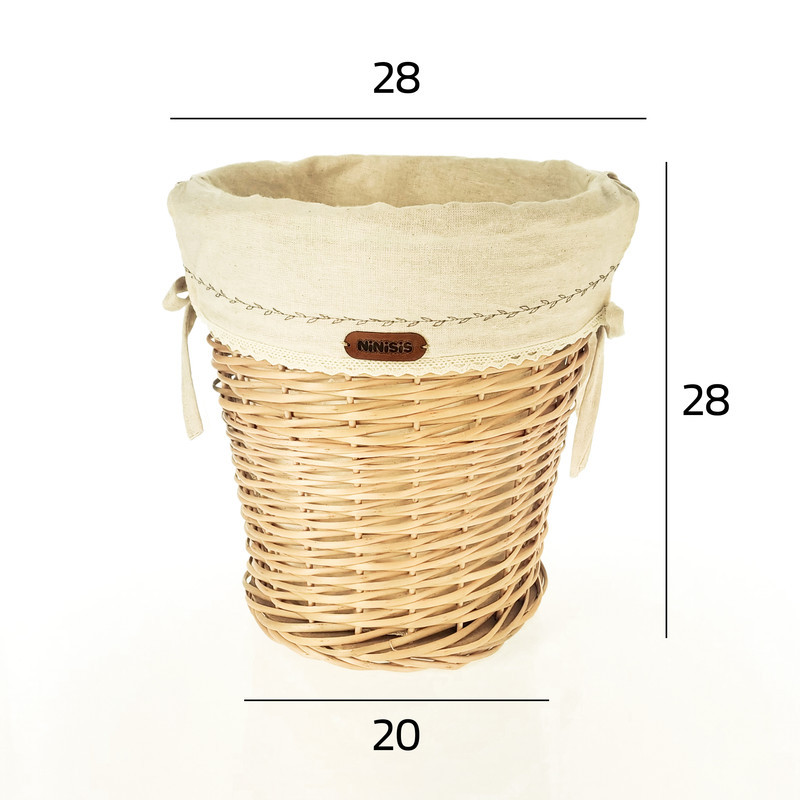 سطل زباله نی نی سیس مدل حصیری گلدوزی کد 001