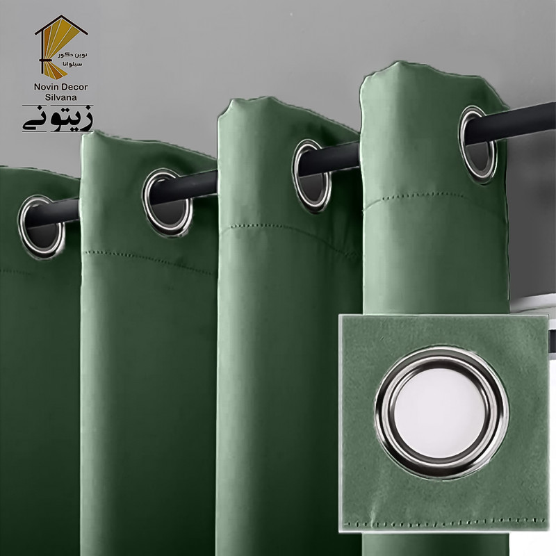 پرده نوین دکور سیلوانا مدل کتان NY31 سایز 280x140 سانتی‌متر