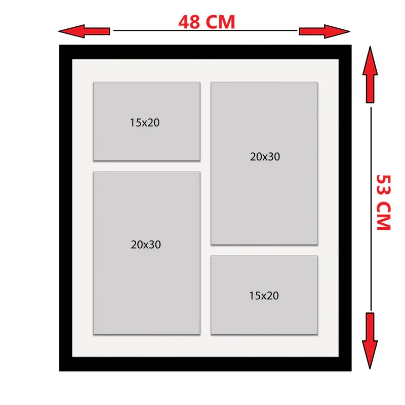 قاب عکس بکلیت مدل خانواده 4853-2.2030-2.1520