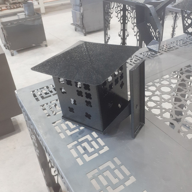چراغ پارکی مدل اسلیمی فلزی