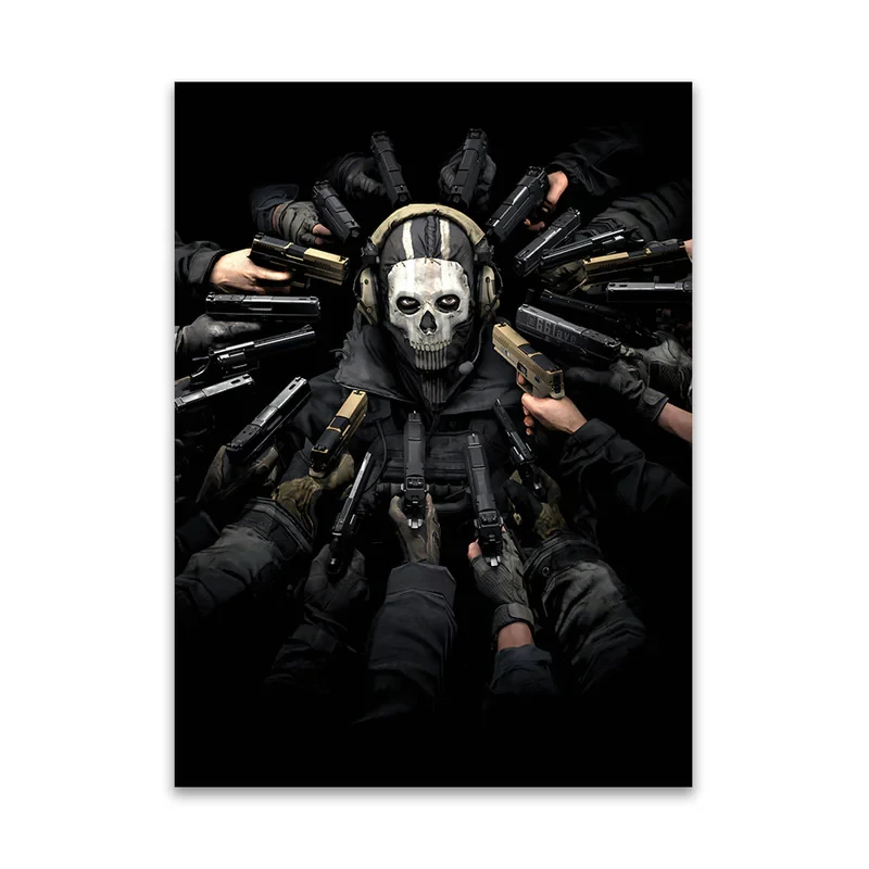 تابلو شاسی مدل کال اف دیوتی مدرن وار فر وارزون گوست COD call of duty کد GA 1008