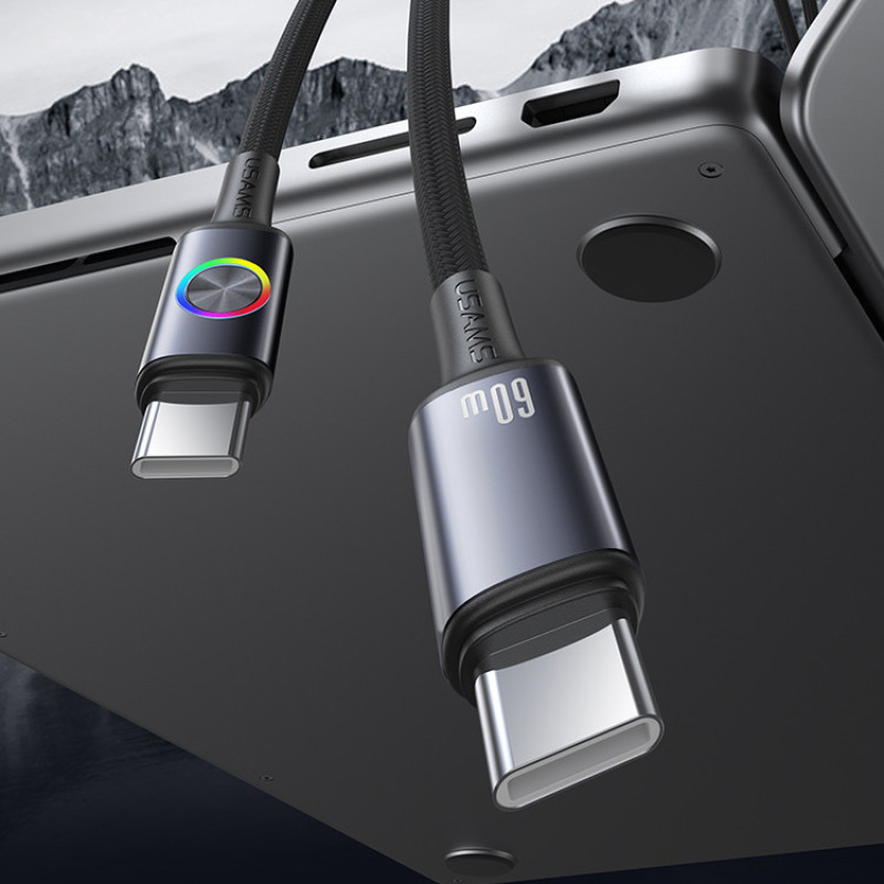 کابل USB-C یوسمز مدل SJ752-60W طول 1.2 متر