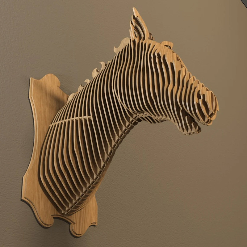 دیوارکوب مدل سردیس سه بعدی اسب کد T48