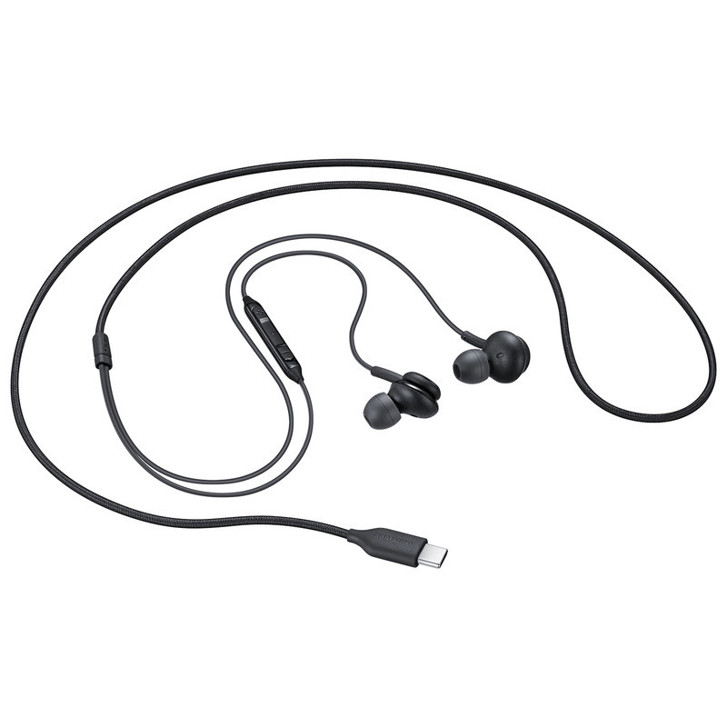 هندزفری سامسونگ مدل EO-IC100BBEGUS بدون قابلیت نویز کنسلینگ، اتصال از طریق USB Type-C، دارای میکروفون