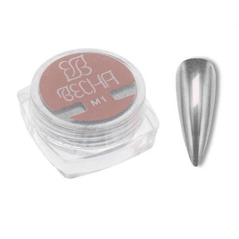 پودر کروم ناخن وسنا مدل Metallic Mirror کد M1