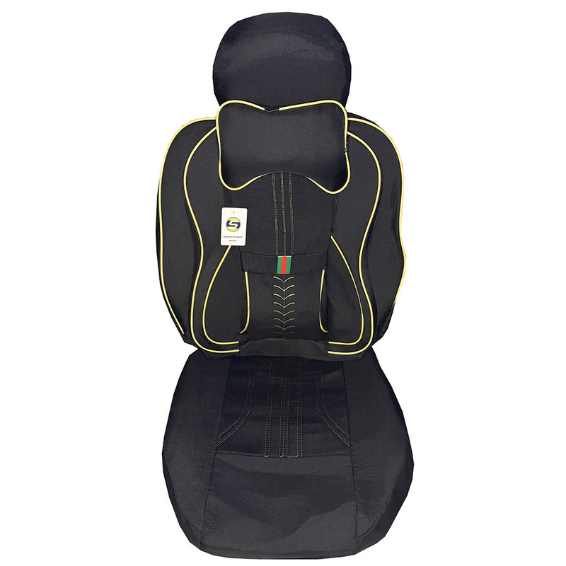 ست کامل روکش صندلی خودرو سپاهان روکش مدل GUCCI-249 مناسب برای سایپا 131-132