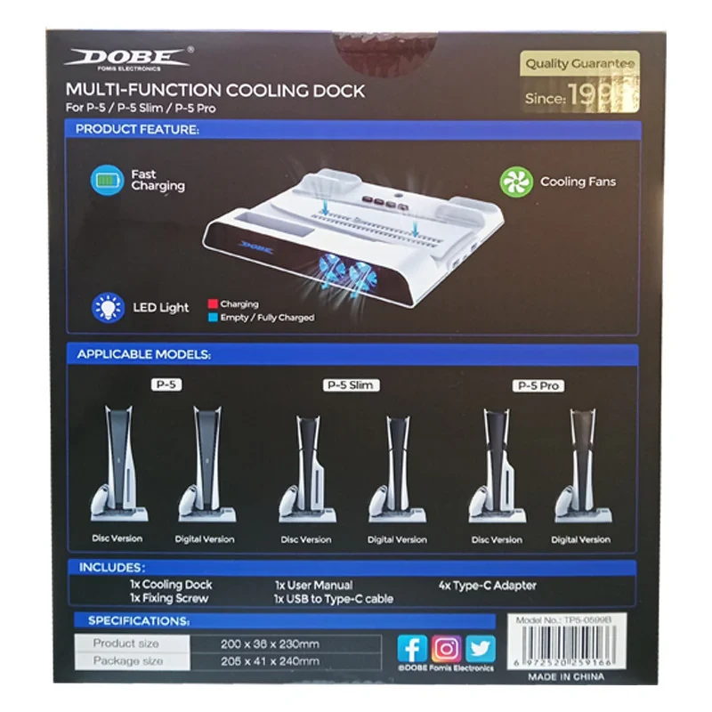 پایه خنک کننده پلی استیشن 5 PS5SLIMPRO دابی مدل TP5-0599B