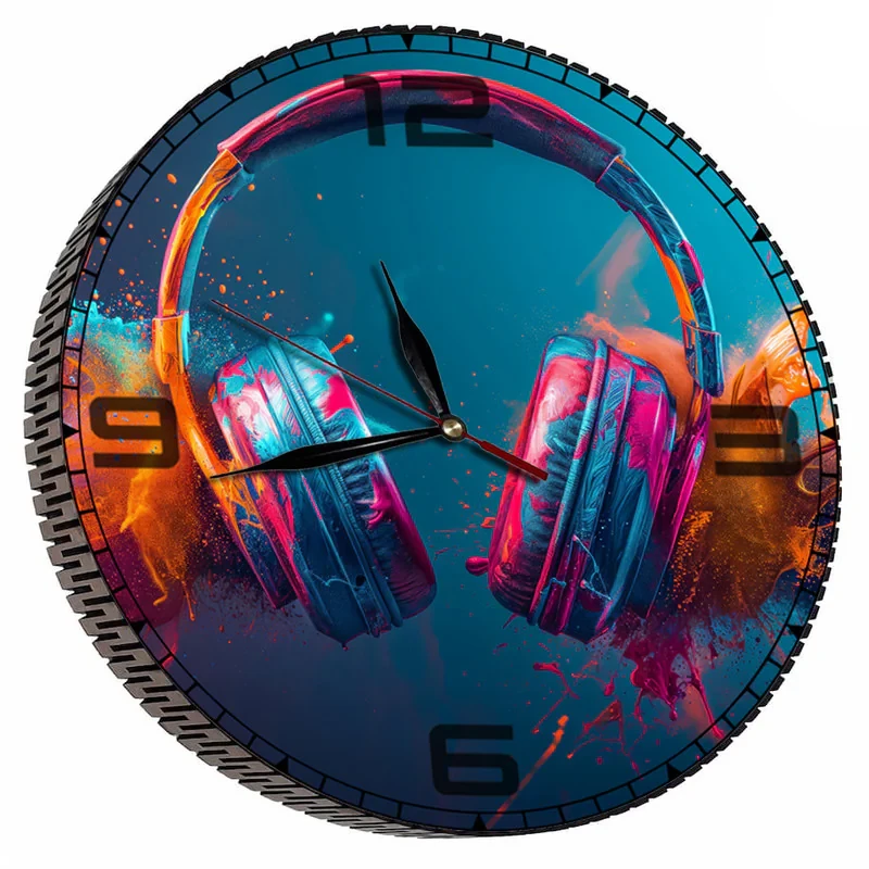 ساعت دیواری مدل هدفون