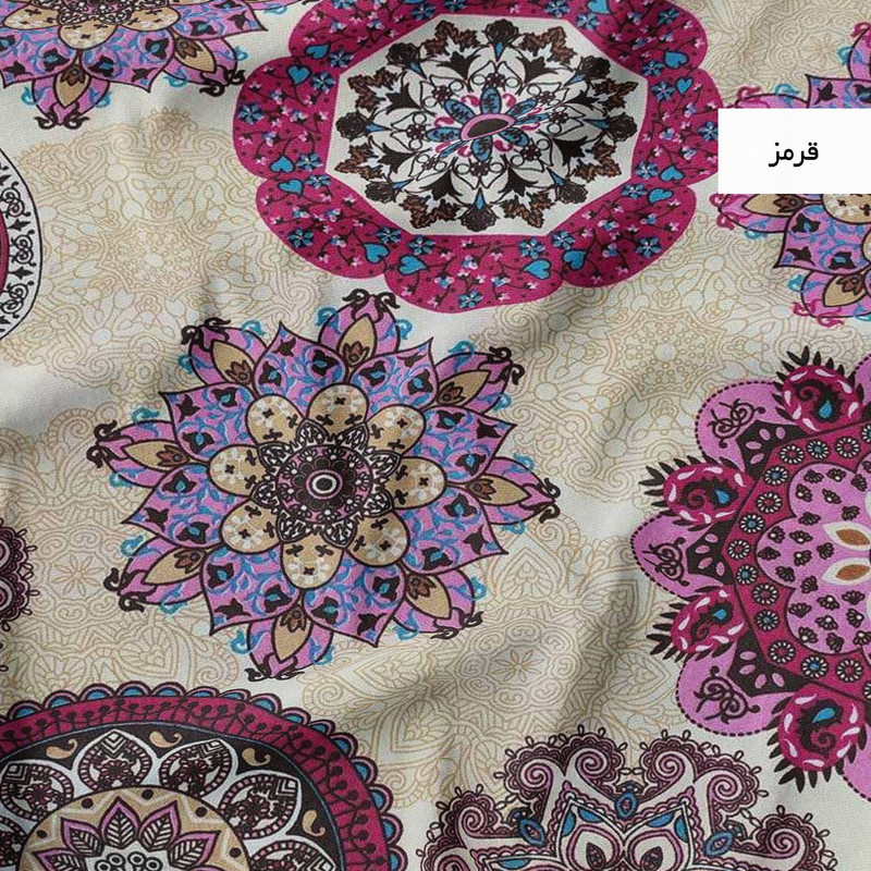 ملحفه تشک مهمان خانه سفید مدل خورشید سایز 195x100 سانتی متر