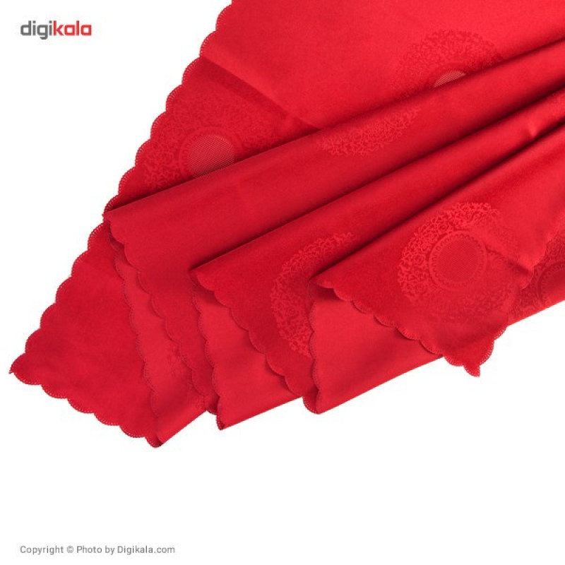 رومیزی پلی استر مستطیلی 220 × 150 رزین تاژ طرح رومانس