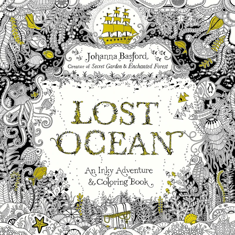 دفتر رنگ آمیزی مدل Lost Ocean