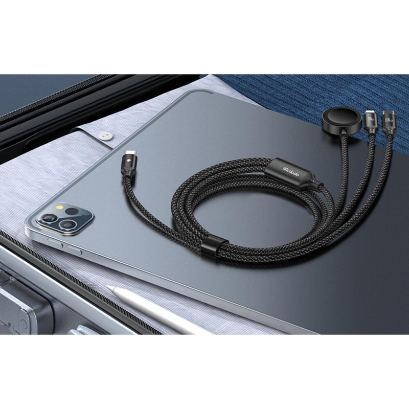 کابل تبدیل USB-C به میکرو اپل واچلایتنینگUSB-C مک دودو مدل ca-4940 طول 1.2 متر