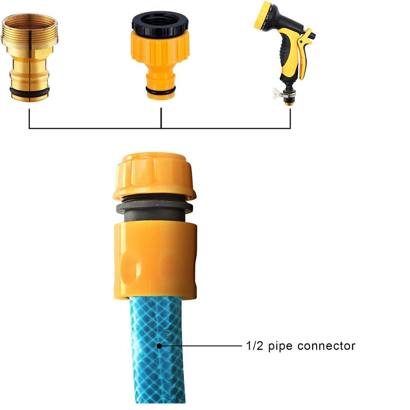 کوپلینگ شلنگ آب اینکو مدل HHCS-03122 مجموعه 3 عددی