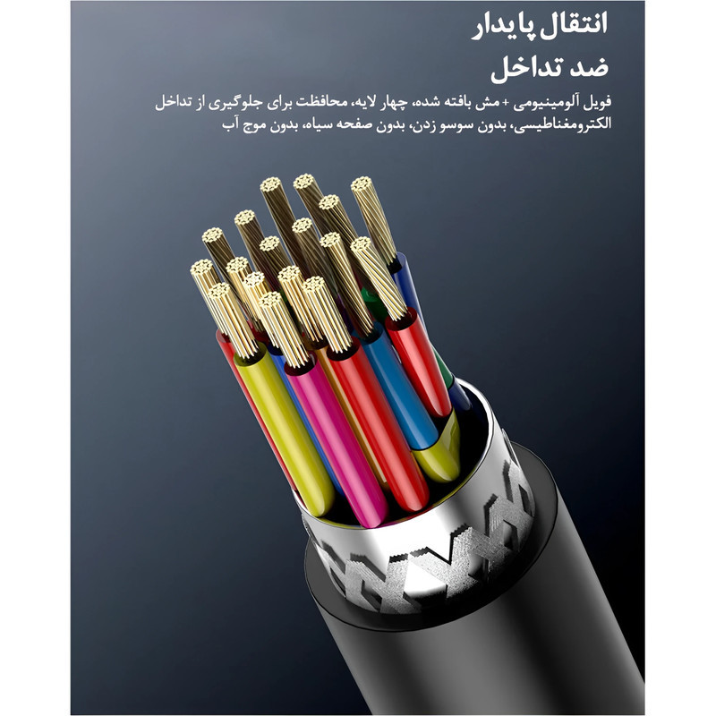 کابل HDMI 4K مدل HD 2V Premium طول 3 متر