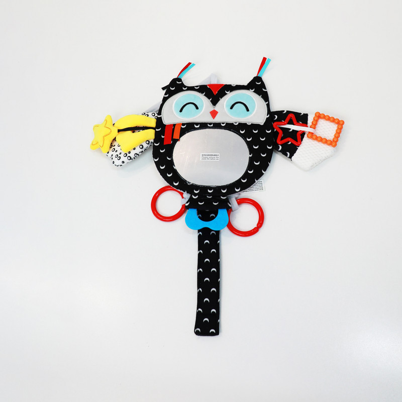 آویز تخت کودک مدل آینه دار طرح جغد happy monkey