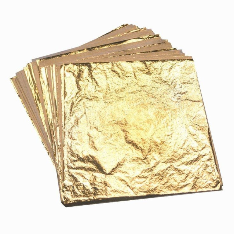 ابزار تزیین کیک مدل ورق طلا مجموعه 5 عددی