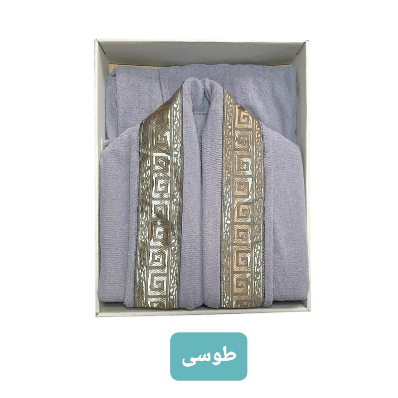 حوله پالتویی گلبافت مدل بامبو کد 1211 سایز 125