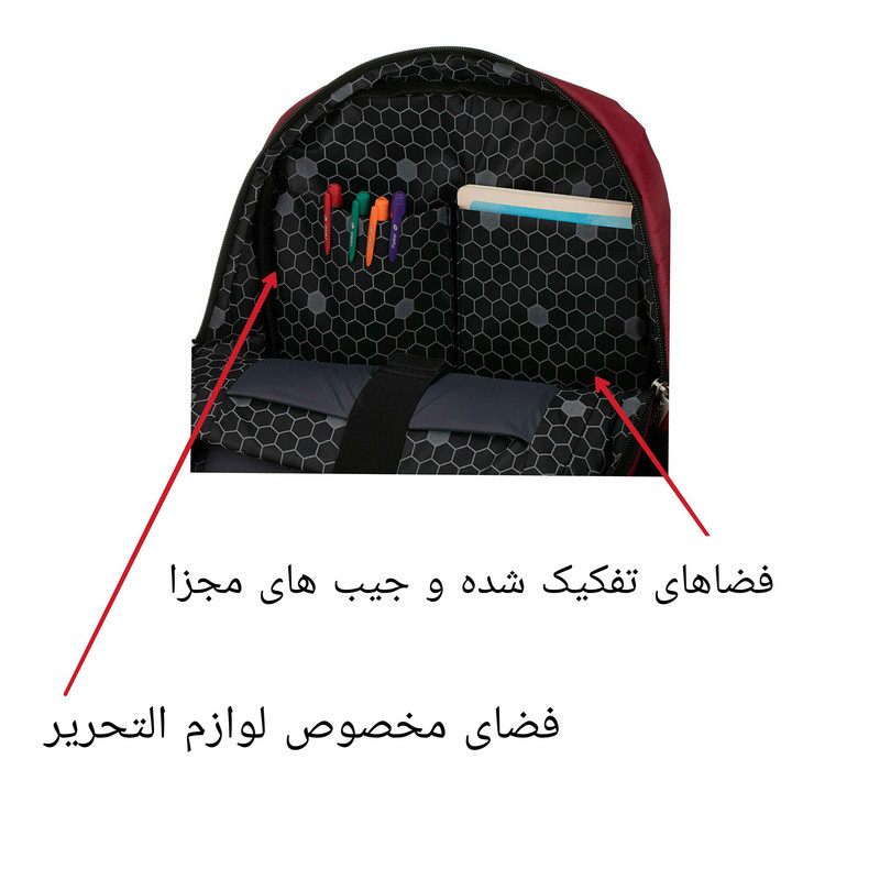 کوله پشتی لپ تاپ تنسر کد 112 مناسب برای لپ تاپ  17 اینچی
