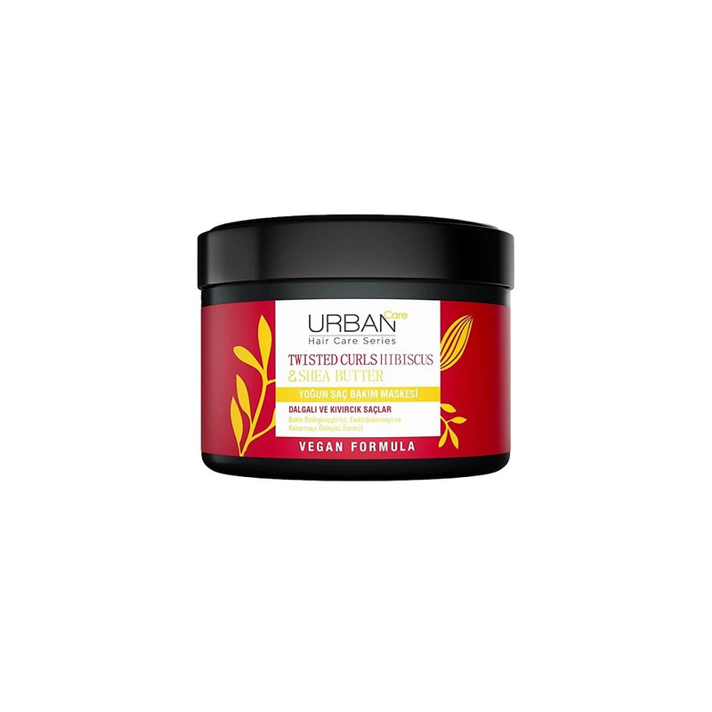 ماسک موی اربن کر مدل Hibiscus &amp; Shea Butter مناسب برای موهای فر حجم 230 میلی‌لیتر