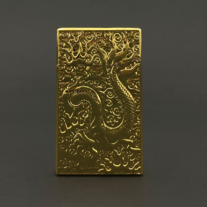 فندک گازی مدل چرخ بغل طرح اژدها کد DKD-1981
