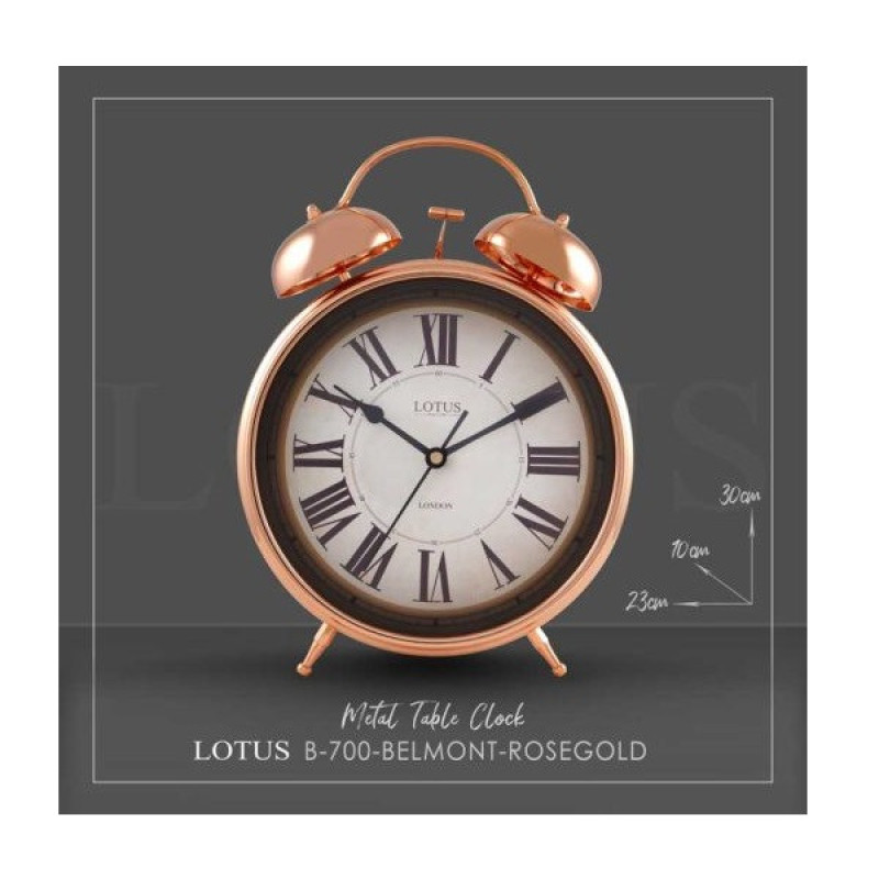 ساعت رومیزی لوتوس مدل B-700-BELMONT-ROSEGOLD