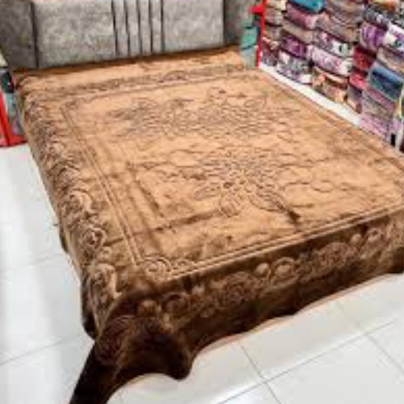 پتو گلبافت مدل الوان برجسته کد 350 سایز 240x220 سانتی متر