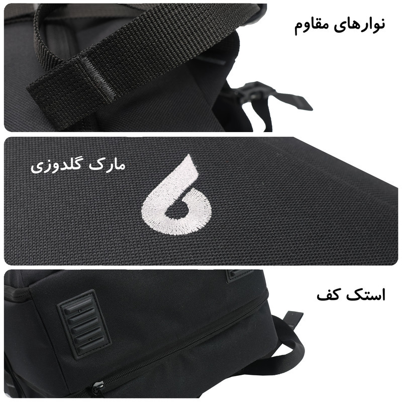 کوله پشتی لپ تاپ برساد مدل Bb 116 مناسب برای لپ تاپ 14.1 تا 15.6 اینچی