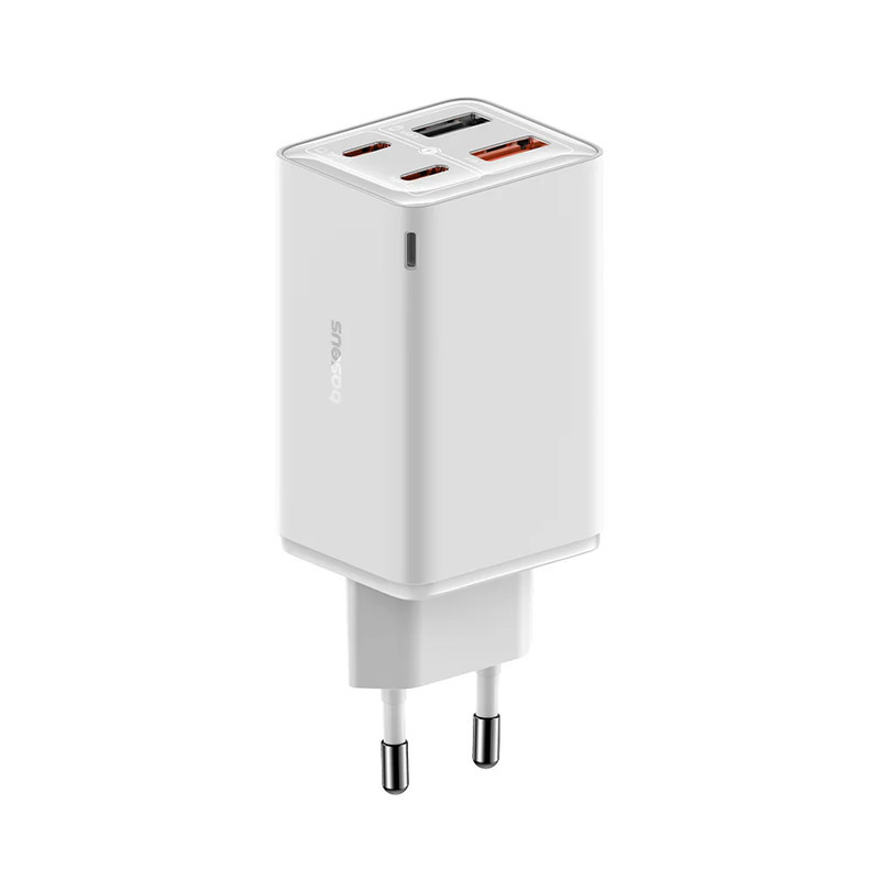 شارژر دیواری 65 وات بیسوس مدل GAN6 PRO 65W به همراه کابل USB-C