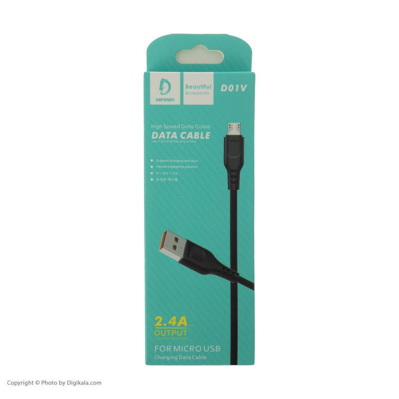 کابل تبدیل USBبه USB-Cدنمن مدل D01Tطول 1متر بسته 50 عددی