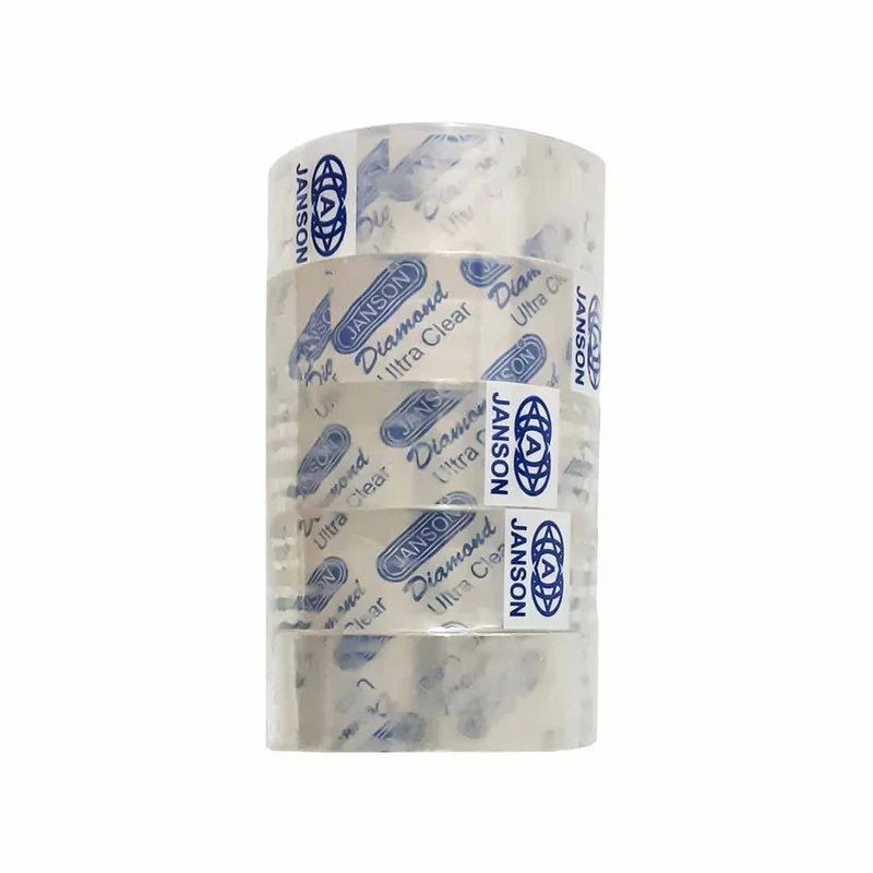 چسب نواری کریستال جانسون مدل شفاف عرض 1.7 سانتی متر بسته 5 عددی