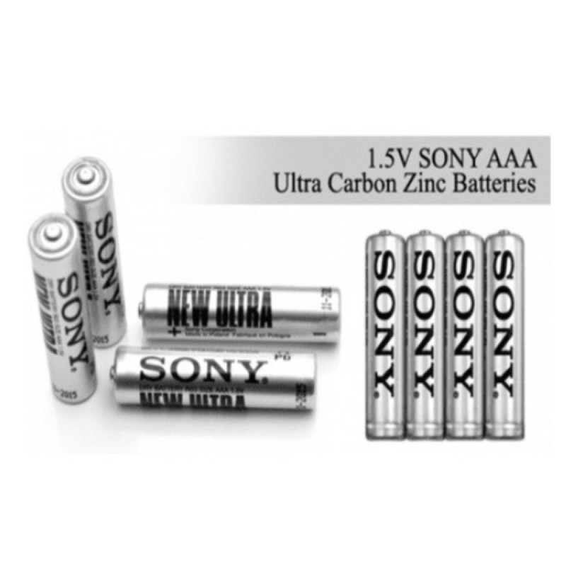 باتری نیم قلمی سونی مدل R03 NEW ULTRA بسته 12 عددی
