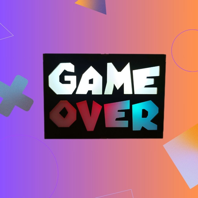 آیکون لایت گیم لند پلاس مدل GAME OVER