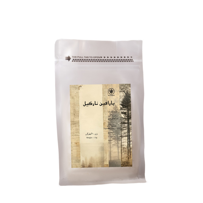 پارافین جامد شمع مدل معطر نارگیل وزن ۱ کیلوگرم