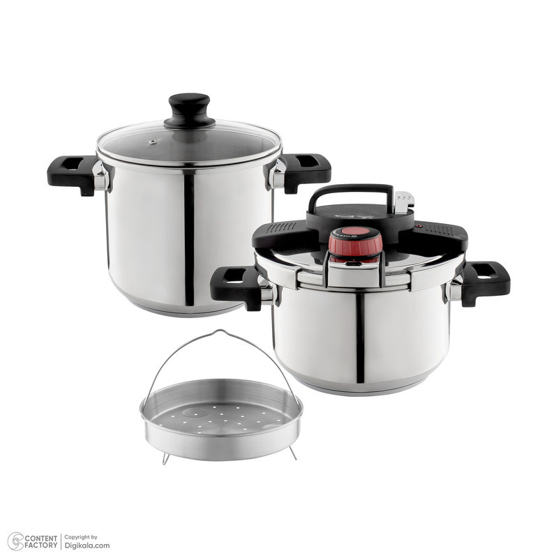 زودپز دوقلو برلین مدل BG-1193PC گنجایش 5 و 7 لیتر