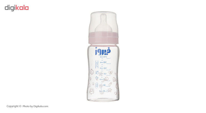 شیشه شیر فیروز مدل Pyrex ظرفیت 220 میلی لیتر