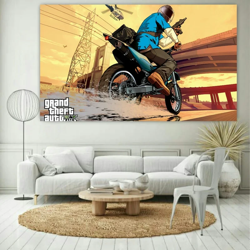 پوستر دیواری طرح GTAV مدل 1349