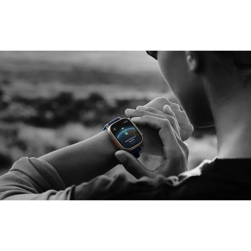 ساعت هوشمند 49 میلی متری اپل مدل Ultra 3 Black Titanium Case با بند Titanium Milanese