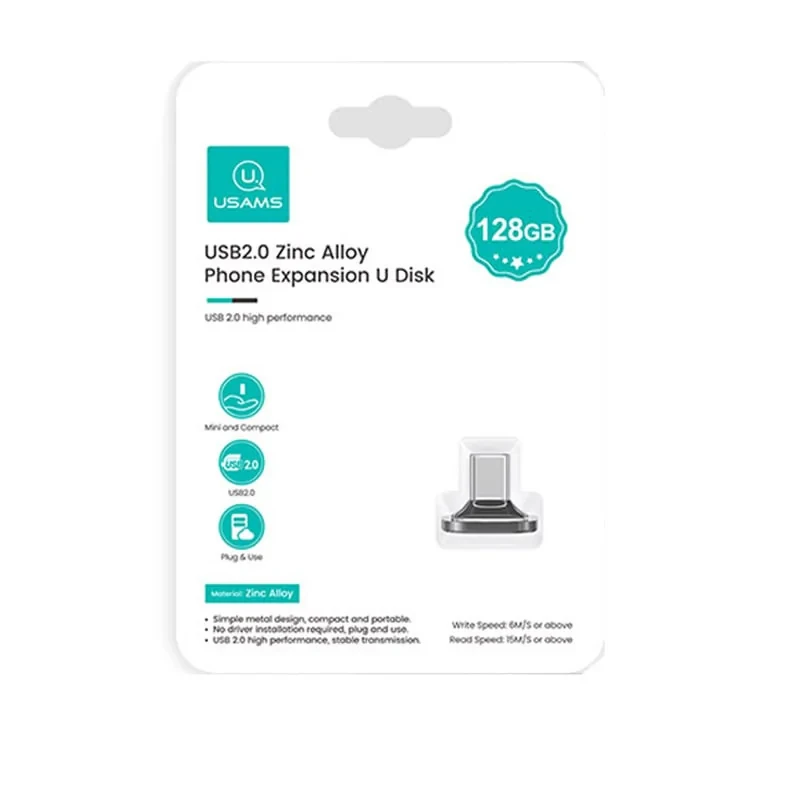 فلش مموری یوسمز مدل ZB328 ظرفیت 128 گیگابایت با رابط USB Type-C