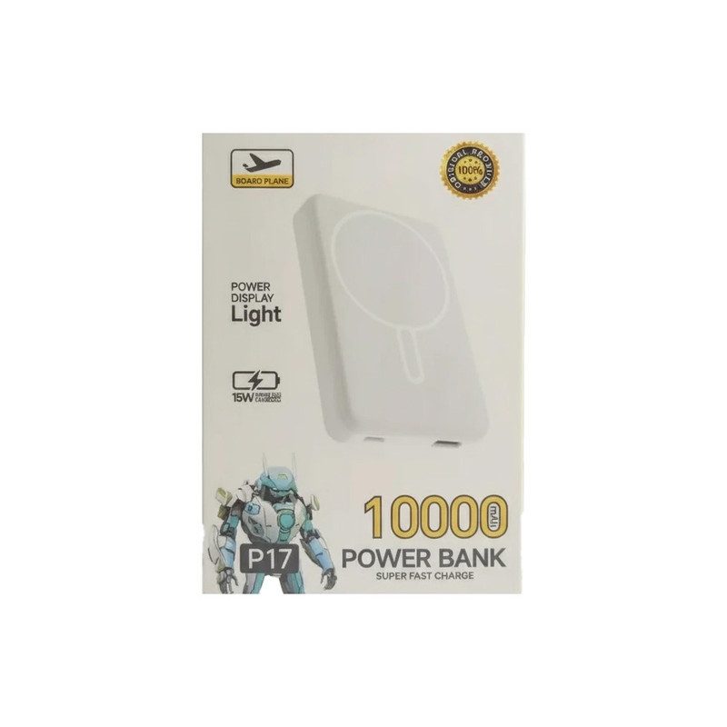 پاوربانک 15 وات مدل P17 ظرفیت 10000 میلی‌آمپرساعت