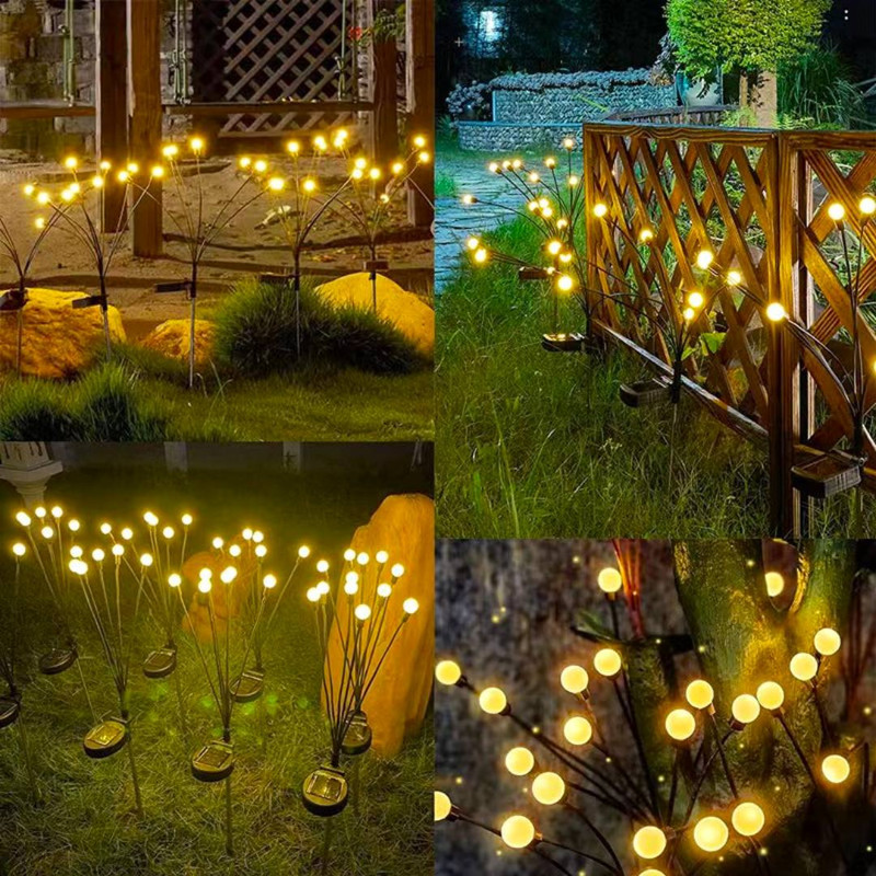 چراغ پارکی سولونیکس مدل گل شب تاب 10 مجموعه 6 عددی