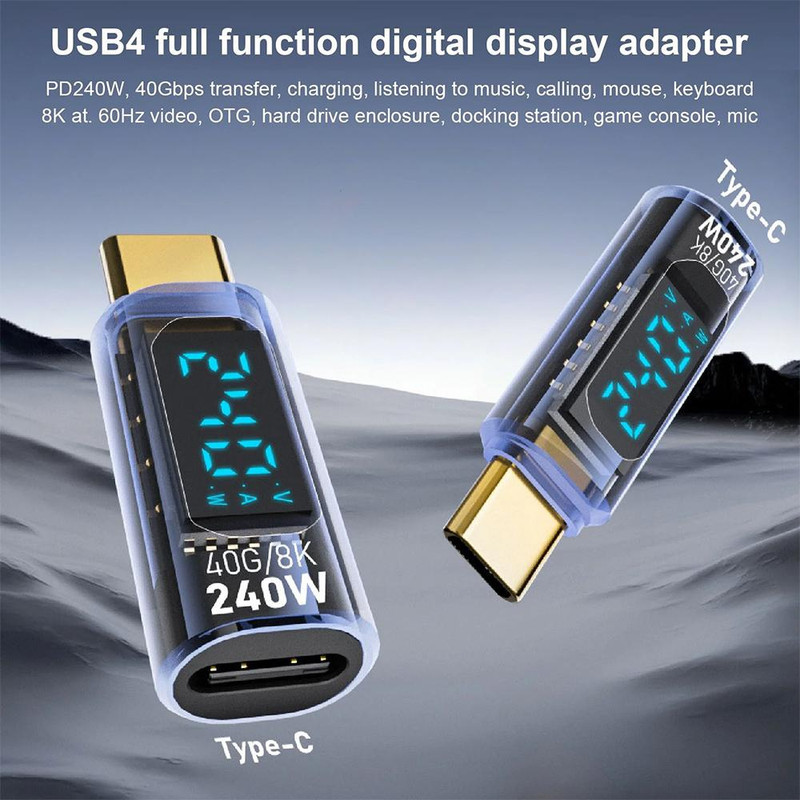 مبدل ولتاژ سنج 4.0 USB-C پی ام مدل PM-602