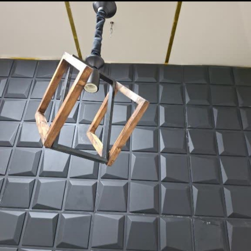 لوستر 1 شعله شاهان تک مدل wood.17